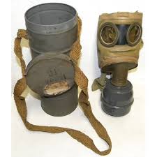 Masque à gaz civil défense passive WW2