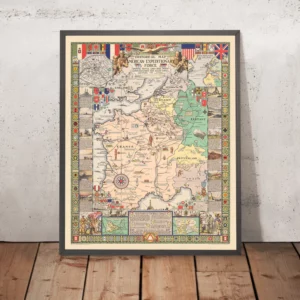 Carte topographique militaire – Front Ouest WWI